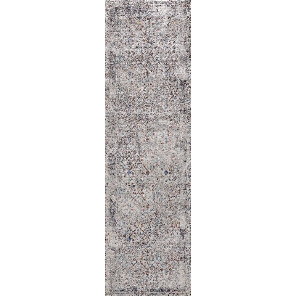 Dynamic Rugs 6195-999 Soma 2.2 Ft. X 7.3 Ft. Finished Runner Rug in Grey/Multi 